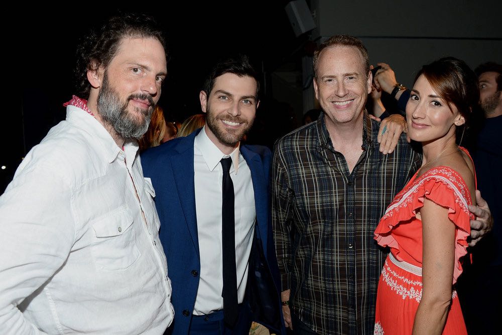 COMIC-CON INTERNATIONAL: SAN DIEGO 2016 -- 7th Annual NBC @ Comic-Con Party -- Pictured: (l-r) Cast of "Grimm" Silas Weir Mitchell, David Giuntoli, Bree Turner, with Robert Greenblatt, Chairman, NBC Entertainment at the Andaz, San Diego, Calif., Saturday, July 23, 2016 -- (Photo by: Matt Winkelmeyer/NBC)