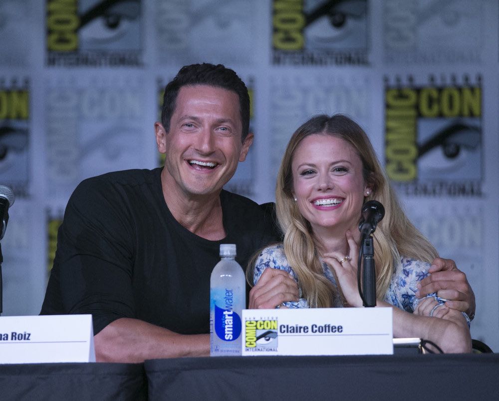 COMIC-CON INTERNATIONAL: SAN DIEGO 2016 -- "Grimm Panel" -- Pictured: (l-r) Sasha Roiz, Claire Coffee, Saturday, July 23, 2016, from the San Diego Convention Center, San Diego, Calif. -- (Photo by: Mark Davis/NBC)