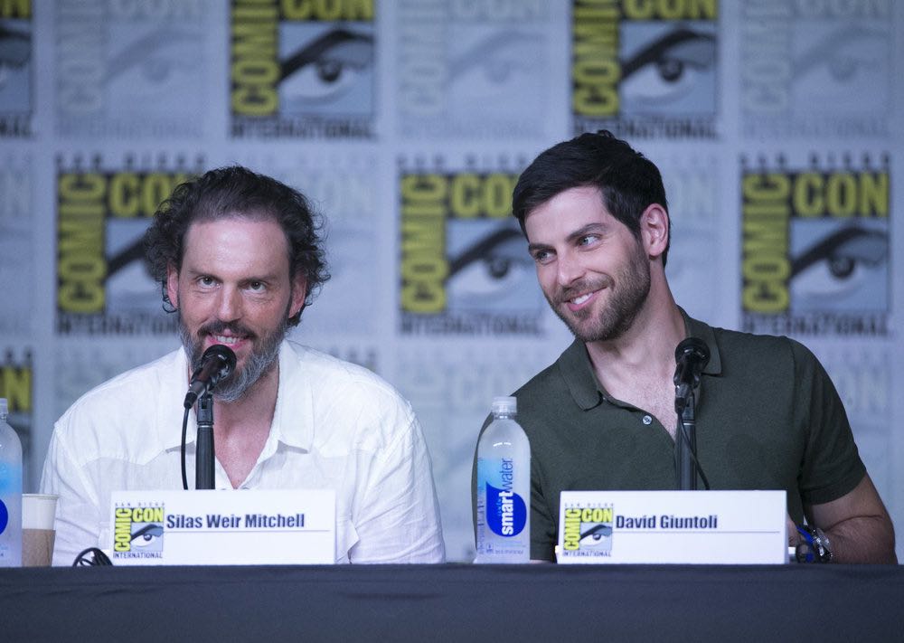 COMIC-CON INTERNATIONAL: SAN DIEGO 2016 -- "Grimm Panel" -- Pictured: (l-r) Silas Weir Mitchell, David Giuntoli, Saturday, July 23, 2016, from the San Diego Convention Center, San Diego, Calif. -- (Photo by: Mark Davis/NBC)