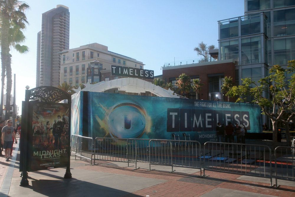 COMIC-CON INTERNATIONAL: SAN DIEGO 2016 -- "NBC at Comic-Con" -- Pictured: "Timeless"; NBC Activation at Tin Fish, San Diego, Calif. -- (Photo by: David Yeh/NBC)
