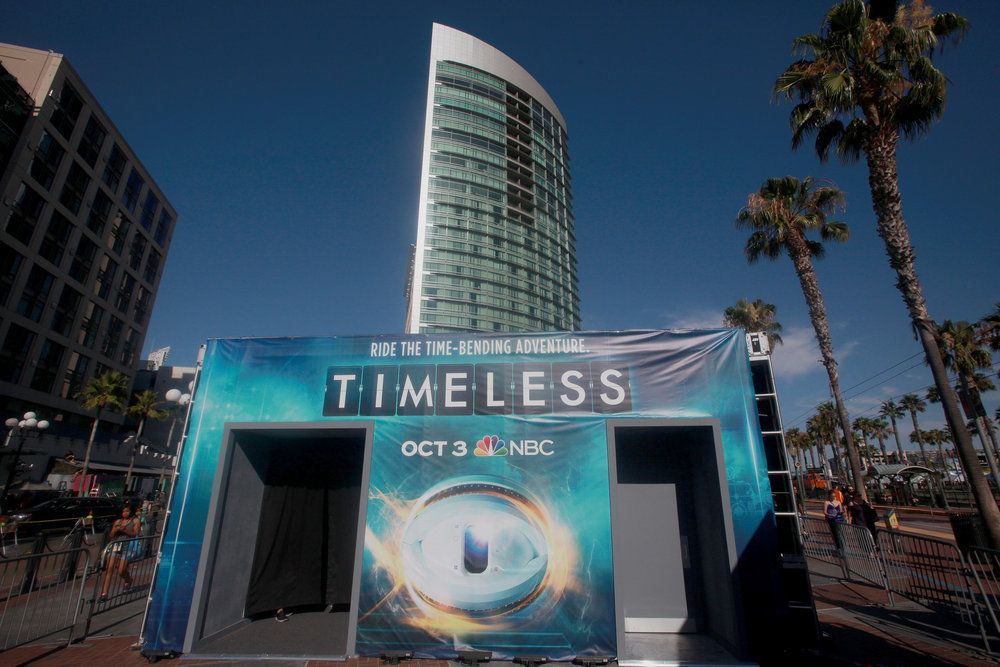 COMIC-CON INTERNATIONAL: SAN DIEGO 2016 -- "NBC at Comic-Con" -- Pictured: "Timeless"; NBC Activation at Tin Fish, San Diego, Calif. -- (Photo by: David Yeh/NBC)