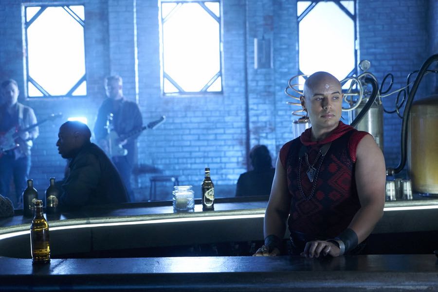KILLJOYS -- "Schooled" Episode 204 -- Pictured: Thom Allison as Pree -- (Photo by: Steve Wilkie/Syfy/Killjoys II Productions Limited)