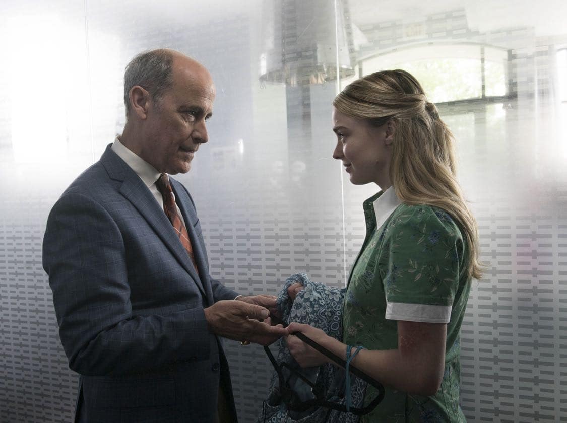 THE EXORCIST: L-R: Guest star Robert Emmet Lunney and Hannah Kasulka in the "Chapter Three: Let 'Em In" episode of THE EXORCIST airing Friday, Oct. 7 (9:00-10:00 PM ET/PT) on FOX. ©2016 Fox Broadcasting Co. Cr: Jean Whiteside/FOX