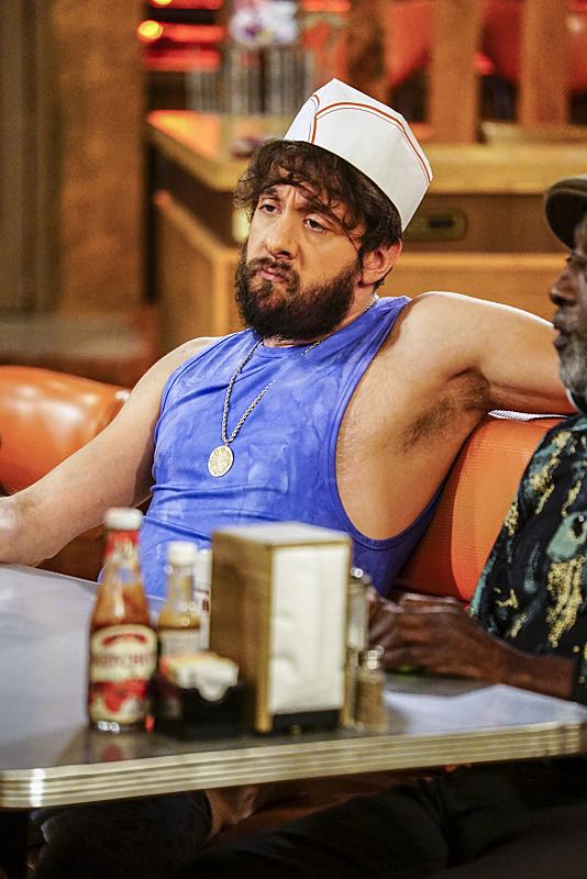 "And The Two Openings: Part One" -- Pictured: Oleg (Jonathan Kite). As Max and Caroline, now part owners of the diner, put the finishing touches on their newly converted Dessert Bar, Max deals with the aftermath of her recent breakup with Randy, and Sophie and Oleg prepare for the birth of their baby, on the sixth season premiere of 2 BROKE GIRLS, Monday, Oct. 10 (9:00-9:30 PM, ET/PT) on the CBS Television Network. Photo: Sonja Flemming/CBS é2016 CBS Broadcasting, Inc. All Rights Reserved