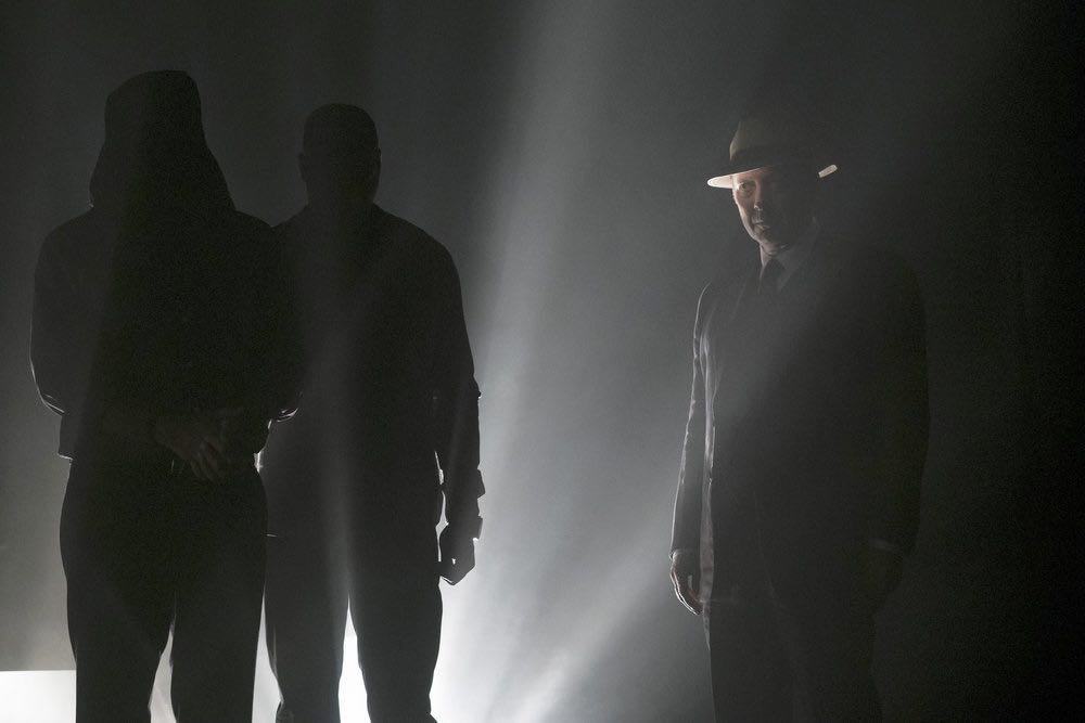 THE BLACKLIST -- "Gaia: #81" Episode 404 -- Pictured: (l-r) Matt Servitto as Dr. Sebastian Reifler, Hisham Tawfiq as Dembe Zuma, James Spader as Raymond "Red" Reddington -- (Photo by: Virginia Sherwood/NBC)