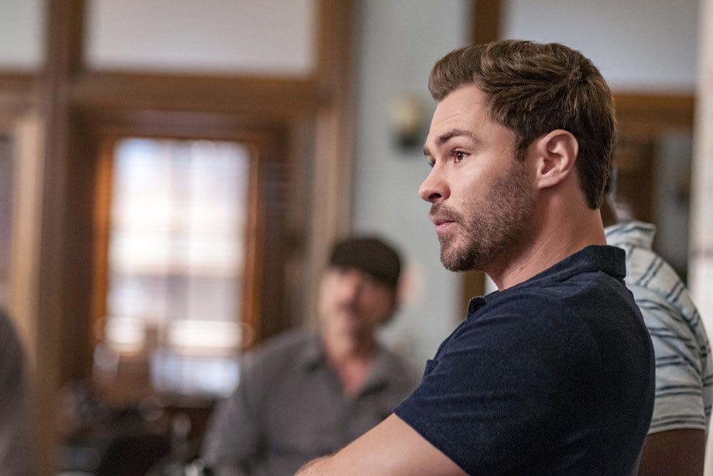 CHICAGO P.D. -- "Big Friends Big Enemies" Episode 403 -- Pictured: Patrick Flueger as Kyle Ruzek -- (Photo by: Matt Dinerstein/NBC)