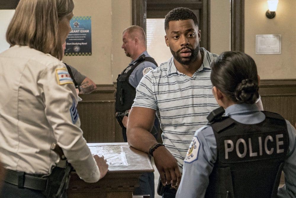 CHICAGO P.D. -- "Big Friends Big Enemies" Episode 403 -- Pictured: LaRoyce Hawkins as Kevin Atwater -- (Photo by: Matt Dinerstein/NBC)
