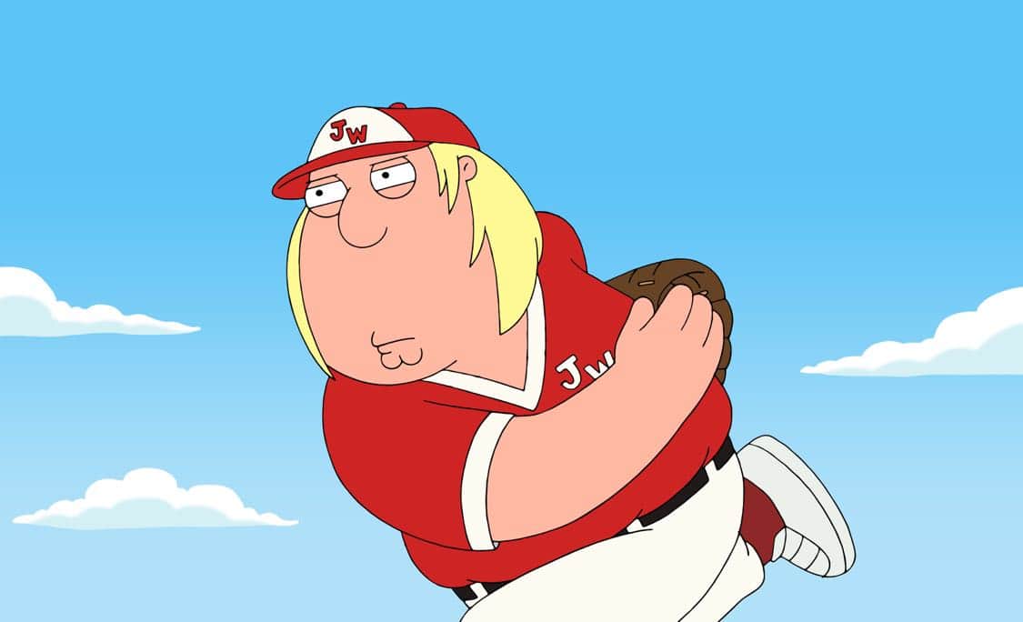 FAMILY GUY: Chris becomes a star baseball pitcher and Peter bets on his games. Meanwhile, Stewie, Brian and Frank Sinatra Jr. (guest voicing as himself) open an Italian restaurant in the “Bookie of the Year” episode of FAMILY GUY airing Sunday, Oct. 2 (9:00-9:30 PM ET/PT) on FOX. FAMILY GUY ™ and © 2016 TCFFC ALL RIGHTS RESERVED. CR: FOX