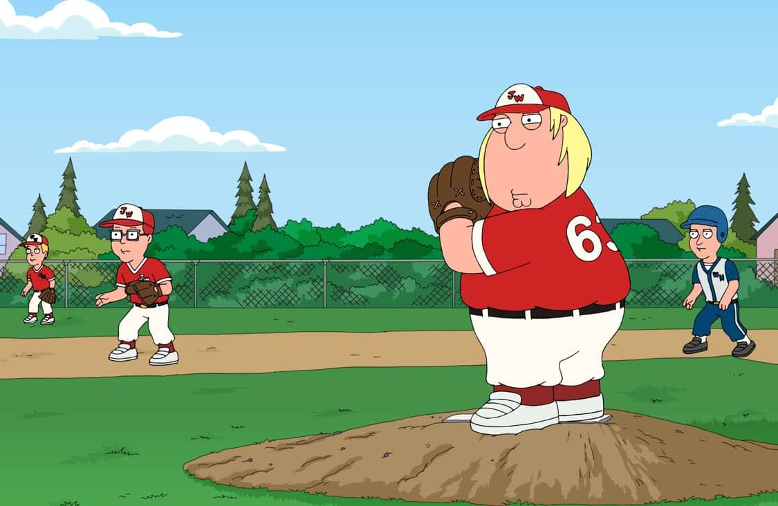 FAMILY GUY: Chris becomes a star baseball pitcher and Peter bets on his games. Meanwhile, Stewie, Brian and Frank Sinatra Jr. (guest voicing as himself) open an Italian restaurant in the “Bookie of the Year” episode of FAMILY GUY airing Sunday, Oct. 2 (9:00-9:30 PM ET/PT) on FOX. FAMILY GUY ™ and © 2016 TCFFC ALL RIGHTS RESERVED. CR: FOX