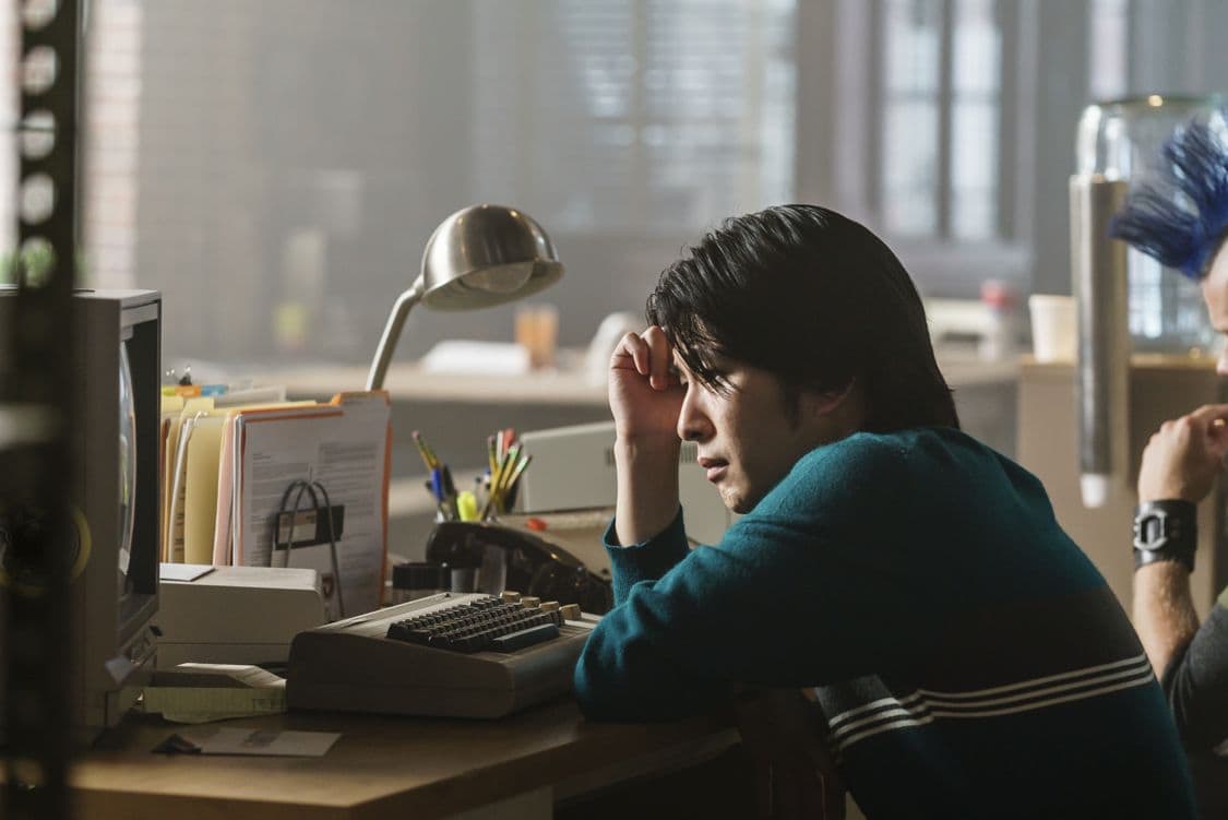 J. Elijah Cho as Wonderboy - Halt and Catch Fire _ Season 3, Episode 8 - Photo Credit: Tina Rowden/AMC J. Elijah Cho as Wonderboy - Halt and Catch Fire _ Season 3, Episode 8 - Photo Credit: Tina Rowden/AMC