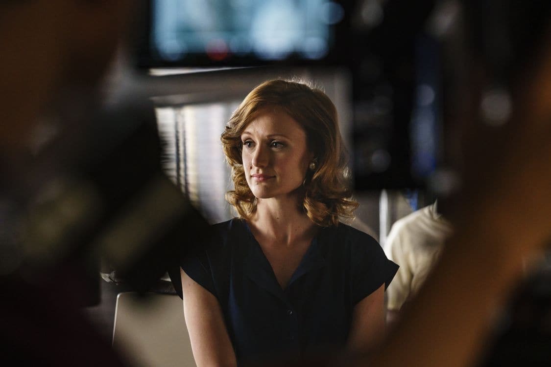 Kerry Bishe as Donna Clark - Halt and Catch Fire _ Season 3, Episode 8 - Photo Credit: Tina Rowden/AMC Kerry Bishe as Donna Clark - Halt and Catch Fire _ Season 3, Episode 8 - Photo Credit: Tina Rowden/AMC