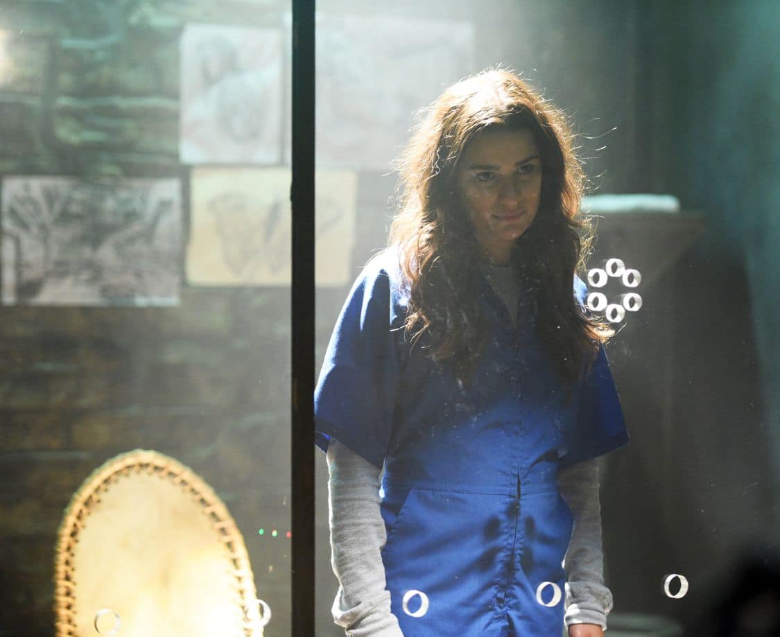 SCREAM QUEENS: Lea Michele in the all-new “Handidates” episode of SCREAM QUEENS airing Tuesday, Oct. 11 (9:01-10:00 PM ET/PT) on FOX. Cr: Michael Becker / FOX. © 2016 FOX Broadcasting Co.