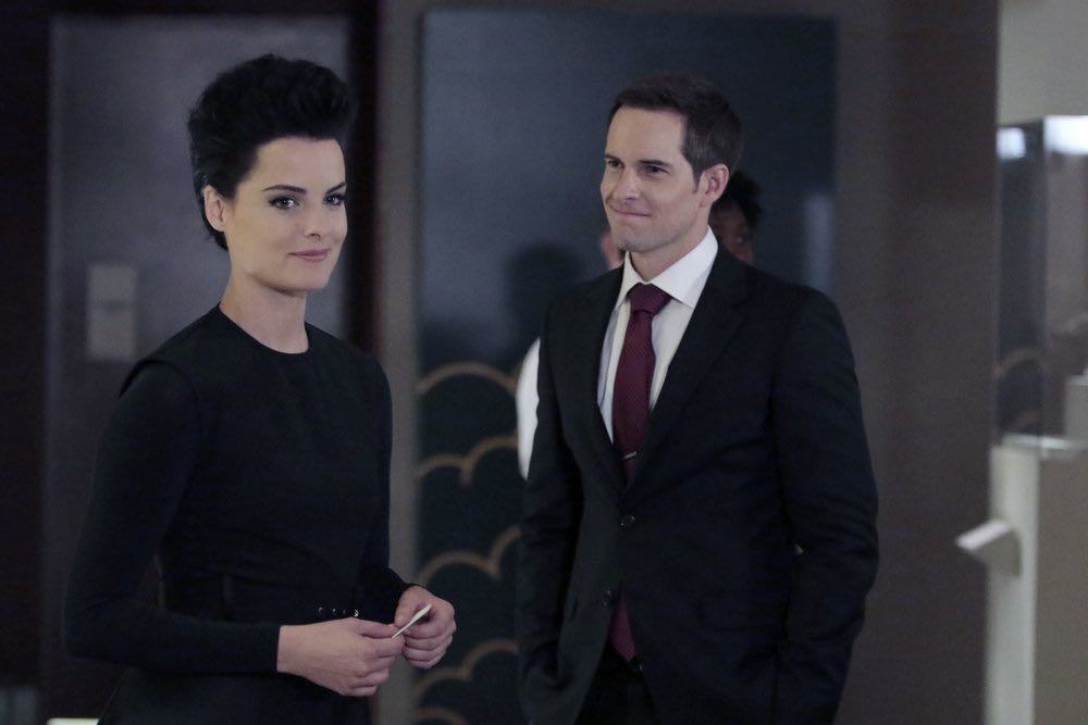 BLINDSPOT -- "If Beth" Episode 204 -- Pictured: (l-r) Jaimie Alexander as Jane Doe, Jonathan Patrick Moore as Oliver -- (Photo by: Giovanni Ruffino/NBC)