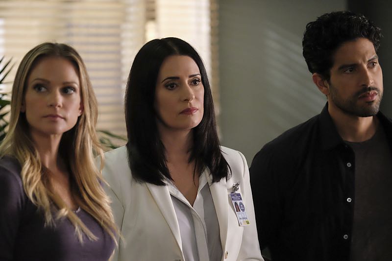 "Taboo" -- The BAU team is called upon to investigate when the bodies of three women are discovered encased in concrete in 55-gallon drums, on CRIMINAL MINDS, Wednesday, Oct. 12, 2016 (9:00-10:00 PM, ET/PT), on the CBS Television Network. Pictured: A.J. Cook (Jennifer "JJ" Jareau), Paget Brewster (Emily Prentiss), Adam Rodriguez (Luke Alvez) Photo: Darren Michaels/CBS é2016 CBS Broadcasting, Inc. All Rights Reserved