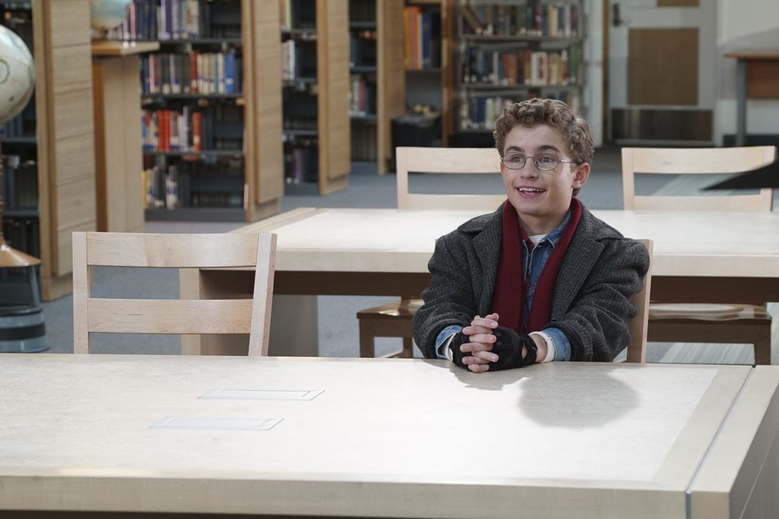 THE GOLDBERGS - "Breakfast Club" - Adam works on his new persona for the first day of high school that he hopes will up his coolness level. Meanwhile, Beverly gets her teaching certification to become a substitute teacher. But when she is demoted to sub-janitor, she sends the Goldberg kids to a Saturday detention, but it is Principal Ball who must oversee the kids. Later, Murray arrives and takes over where he gives an important lesson, on the season premiere "The Goldbergs," WEDNESDAY, SEPTEMBER 21 (8:00-8:30 p.m. EDT), on the ABC Television Network. (ABC/Ron Tom) SEAN GIAMBRONE