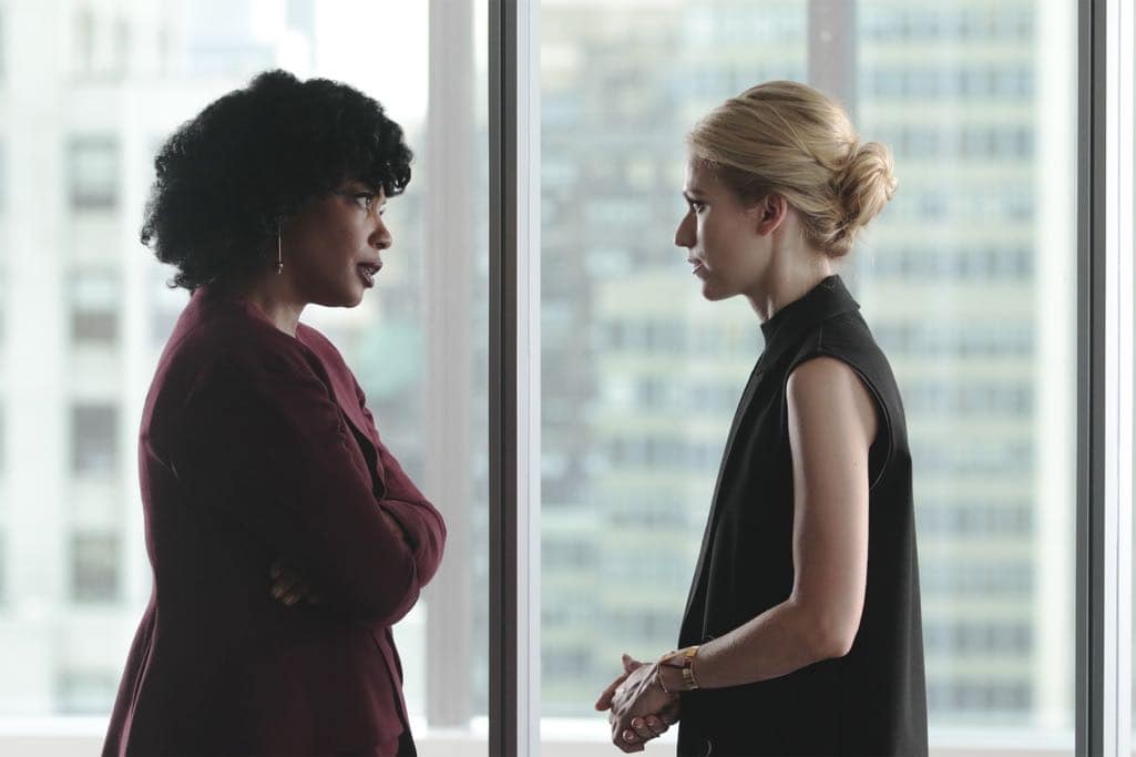 QUANTICO - "KMFORGET" - At the Farm, Harry is still suspicious of Alex and Ryan, and he's determined to learn more about their plan, while Leon is recruited for a special assignment by Owen. Meanwhile, in the future, Alex continues to run from the terrorists but faces her toughest challenge yet when the terrorists corner her on "Quantico," airing SUNDAY, OCTOBER 30 (10:00-11:00 p.m. EDT), on the ABC Television Network. (ABC/Giovanni Rufino) AUNJANUE ELLIS, JOHANNA BRADDY