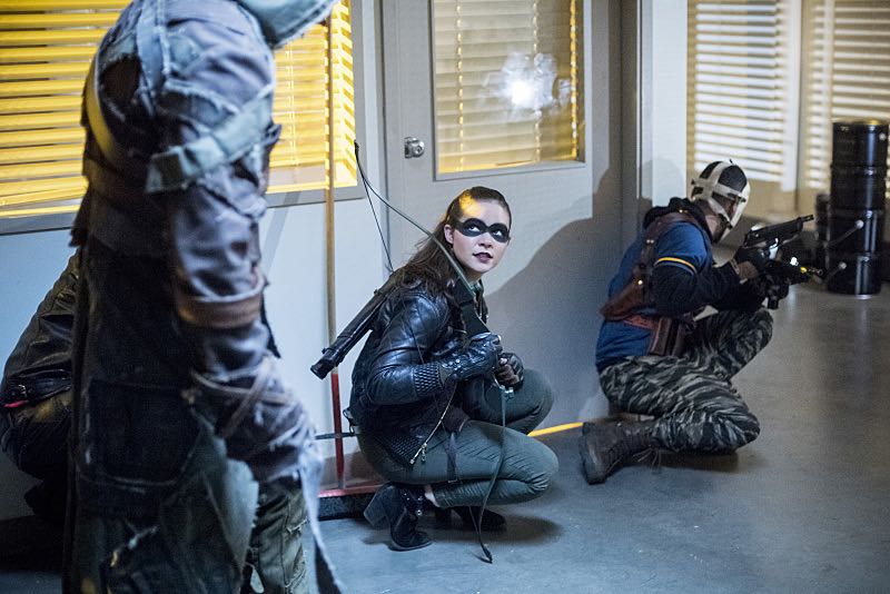 Arrow -- "Penance" -- Image AR504a_0375b.jpg -- Pictured (L-R): Madison McLaughlin as Evelyn Sharp and Rick Gonzales as Rene Ramirez/Wild Dog -- Photo: Dean Buscher/The CW -- é 2016 The CW Network, LLC. All Rights Reserved.