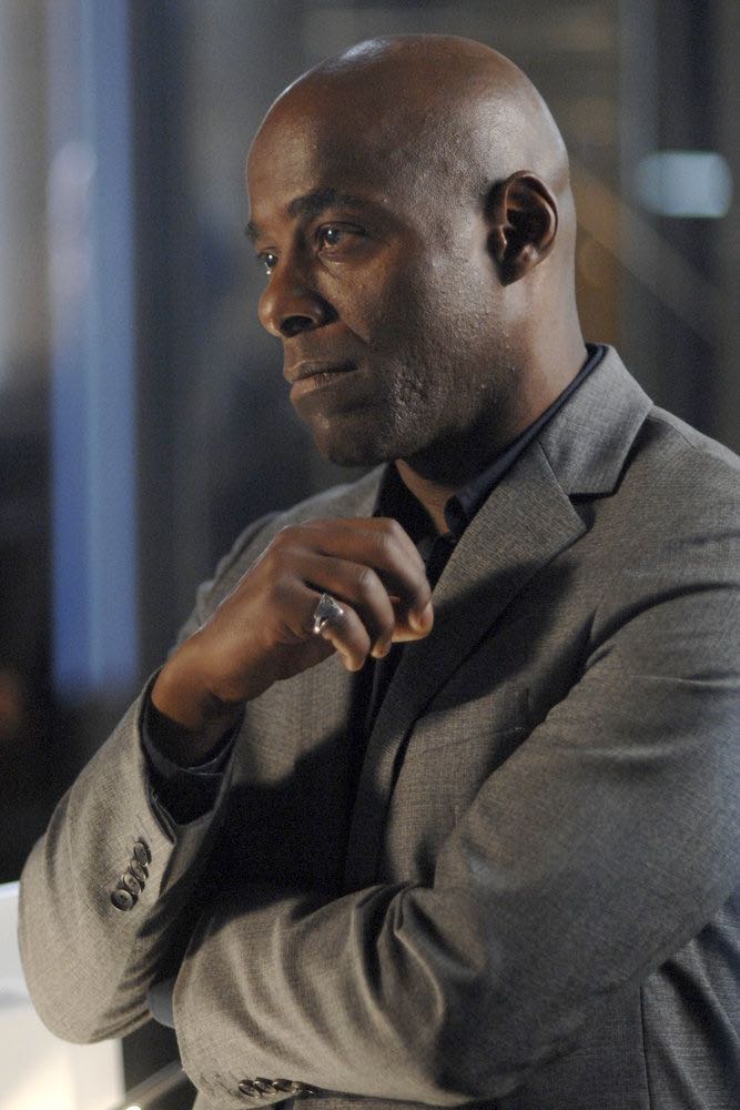 TIMELESS -- "The Alamo" Episode 104 -- Pictured: Paterson Joseph as Connor Mason -- (Photo by: Sergei Bachlakov/NBC)