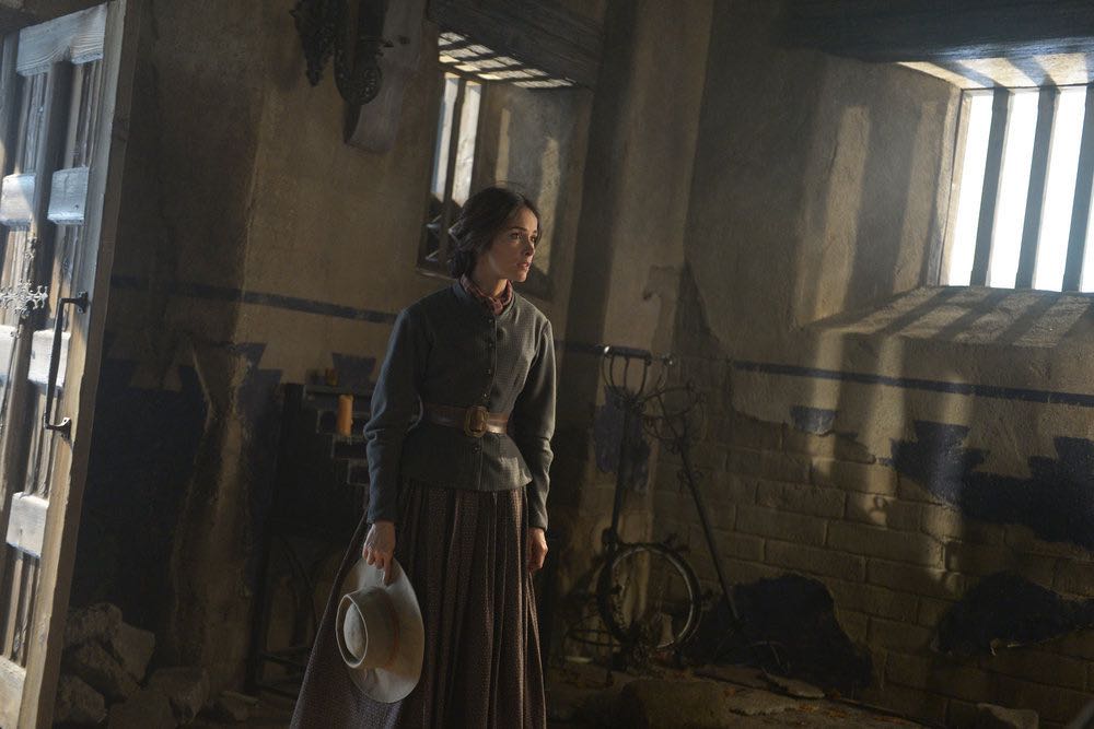 TIMELESS -- "The Alamo" Episode 104 -- Pictured: Abigail Spencer as Lucy Preston -- (Photo by: Sergei Bachlakov/NBC)