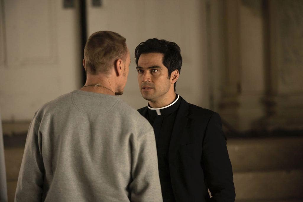THE EXORCIST: L-R: Ben Daniels and Alfonso Herrera in the "Chapter Six: Star of the Morning" episode of THE EXORCIST THE EXORCIST: L-R: Ben Daniels and Alfonso Herrera in the "Chapter Six: Star of the Morning" episode of THE EXORCIST airing Friday, Nov. 4 (9:01-10:00 PM ET/PT) on FOX. ©2016 Fox Broadcasting Co. Cr: Jean Whiteside/FOX