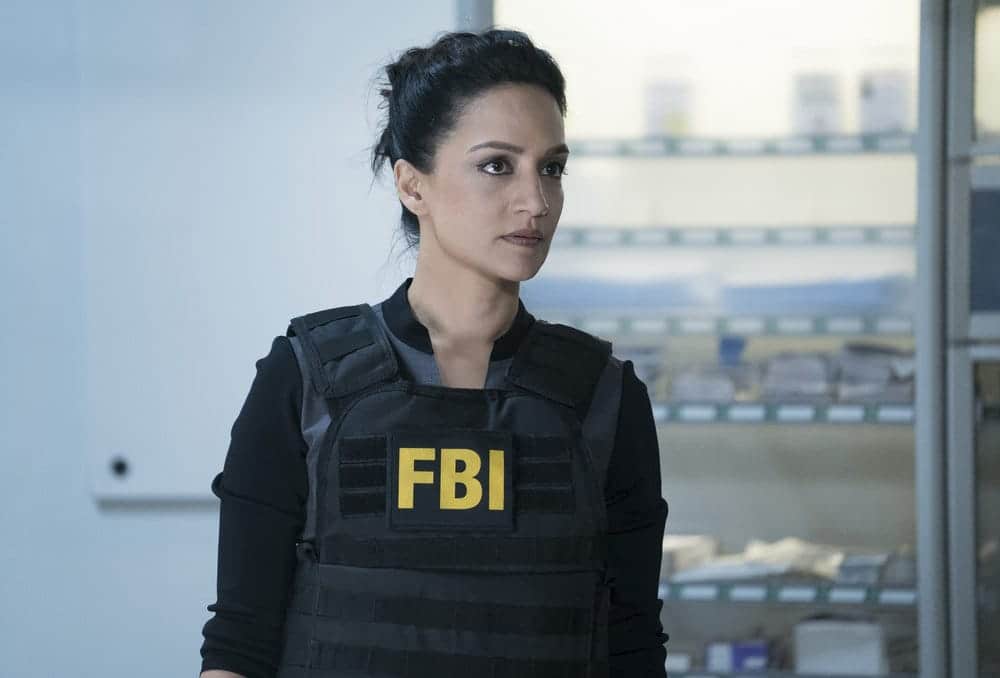BLINDSPOT -- "Resolves Eleven Myths" Episode 207 -- Pictured: Archie Panjabi as Nas Kamal -- (Photo by: Virginia Sherwood/NBC)