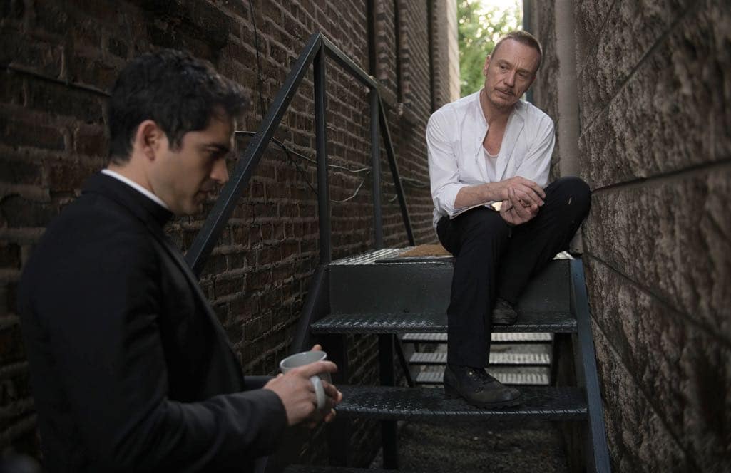 THE EXORCIST: L-R: Alfonso Herrera and Ben Daniels in the "Chapter Five: Through My Most Grievous Fault" episode of THE EXORCIST airing Friday, Oct. 21 (9:01-10:00 PM ET/PT) on FOX. ©2016 Fox Broadcasting Co. Cr: Jean Whiteside/FOX