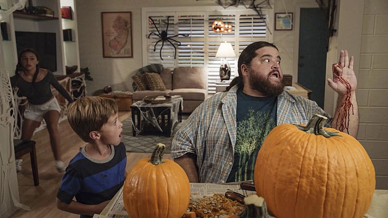 "Ka hale ho'okauweli" -- On Halloween, Five-0 investigates the murder of a medium with a checkered past who was apparently scared to death by a poltergeist. Also, Kono and Adam are kidnapped by what appears to be a death cult, on HAWAII FIVE-0, Friday, Oct. 28 (9:00-10:00 PM, ET/PT), on the CBS Television Network. Pictured left to right: Teilor Grubbs as Grace Williams, Zach Sulzbach as Charlie Williams and Jorge Garcia as Jerry Ortega. Photo: CBS é2016 CBS Broadcasting, Inc. All Rights Reserved