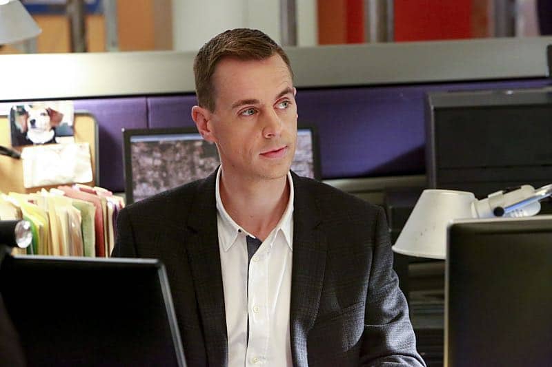 "Shell Game" -- After a kidnapped petty officer escapes her captor, NCIS uncovers a connection to her missing husband. Also, Abby knits the NCIS newbies personalized gifts, on NCIS, Tuesday, Oct. 25 (8:00-9:00 PM, ET/PT), on the CBS Television Network. Pictured: Sean Murray. Photo: Bill Inoshita/CBS é2016 CBS Broadcasting, Inc. All Rights Reserved
