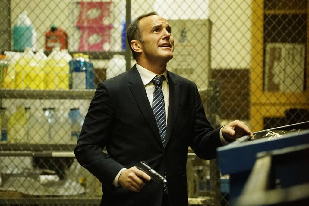MARVEL’S AGENTS OF S.H.I.E.L.D. - "Lockup" - As Robbie Reyes struggles to control The Ghost Rider, S.H.I.E.L.D. infiltrates a high-security prison to unravel the secrets that haunt them all, on "Marvel's Agents of S.H.I.E.L.D.," TUESDAY, OCTOBER 25 (10:00-11:00 p.m. EDT), on the ABC Television Network. (ABC/Jennifer Clasen) CLARK GREGG