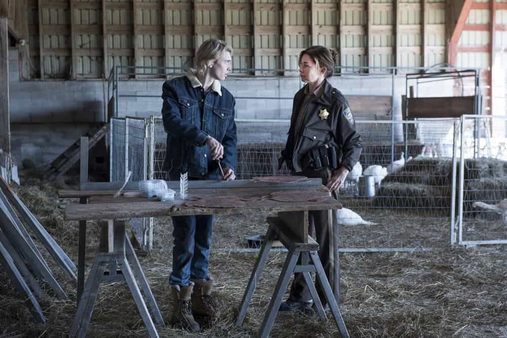 EYEWITNESS -- "Bless the Beast and the Children" Episode 102 -- Pictured: (l-r) James Paxton as Lukas Waldenbeck, Julianne Nicholson as Helen Torrance -- (Photo by: Christos Kalohoridis/USA Network)