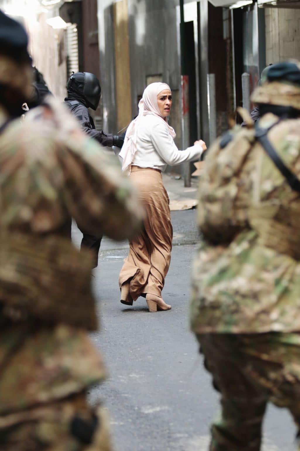 QUANTICO - "Kubark" - The trainees are put through a training drill that tests their stress levels while Alex tries to gather information and get close to Owen. Meanwhile, in the future, the terrorist organization demands a trade, a move that could possibly end the stand-off, on "Quantico," airing SUNDAY, OCTOBER 23 (10:00-11:00 p.m. EDT), on the ABC Television Network. (ABC/Giovanni Rufino) YASMINE AL MASSRI