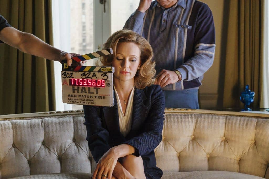 BTS, Kerry Bishe as Donna Clark - Halt and Catch Fire _ Season 3, Episode 8 - Photo Credit: Tina Rowden/AMC