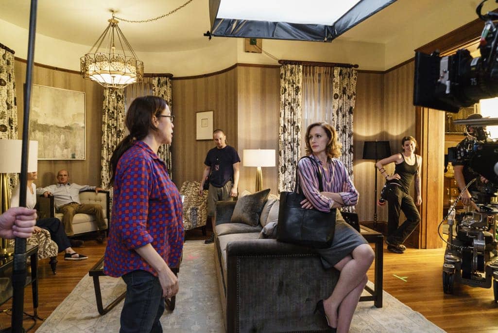 BTS, Director Karen Kusama, Kerry Bishe as Donna Clark - Halt and Catch Fire _ Season 3, Episode 7 - Photo Credit: Tina Rowden/AMC