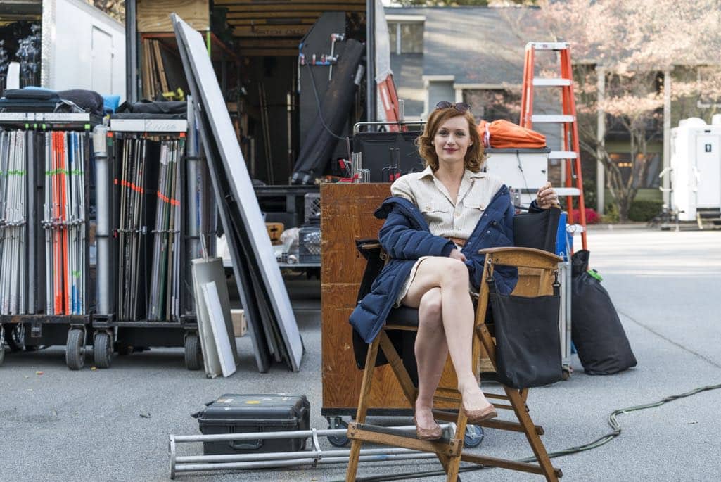 BTS, Kerry Bishe as Donna Clark - Halt and Catch Fire _ Season 3, Episode 2 - Photo Credit: Tina Rowden/AMC