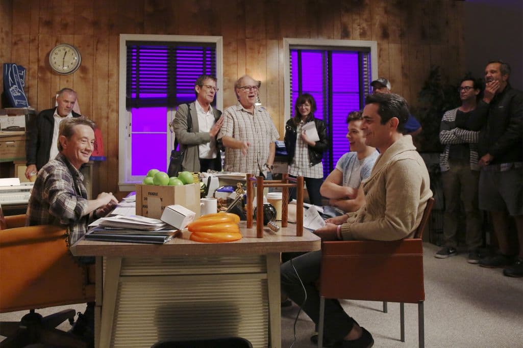 MODERN FAMILY - "Halloween 4: The Revenge of Rod Skyhook" - Luke's Halloween party isn't the monster bash he dreamed of and is at risk of having the worst party of the year. Sensing trouble, the rest of the Dunphy's realize all his party needs is a visit from Rod Skyhook, a little promotion and some adult supervision to get it started. Meanwhile at the Tucker-Pritchett home, Cam faces off with his Halloween nemesis while Lily and Mitchell try to save the day and work to keep him from going to the darkside. Finally, when Jay finds out that Manny is going to a party at the home of an old enemy, he enlists him to deliver a trick he will never forget. "Modern Family" airs WEDNESDAY, OCTOBER 26 (9:00-9:30 p.m. EDT), on the ABC Television Network. (ABC/Carol Kaelson) MARTIN SHORT, TY BURRELL, NOLAN GOULD