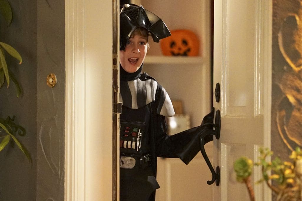 MODERN FAMILY - "Halloween 4: The Revenge of Rod Skyhook" - Luke's Halloween party isn't the monster bash he dreamed of and is at risk of having the worst party of the year. Sensing trouble, the rest of the Dunphy's realize all his party needs is a visit from Rod Skyhook, a little promotion and some adult supervision to get it started. Meanwhile at the Tucker-Pritchett home, Cam faces off with his Halloween nemesis while Lily and Mitchell try to save the day and work to keep him from going to the darkside. Finally, when Jay finds out that Manny is going to a party at the home of an old enemy, he enlists him to deliver a trick he will never forget. "Modern Family" airs WEDNESDAY, OCTOBER 26 (9:00-9:30 p.m. EDT), on the ABC Television Network. (ABC/Kevin Estrada) CHASE BROSAMLE