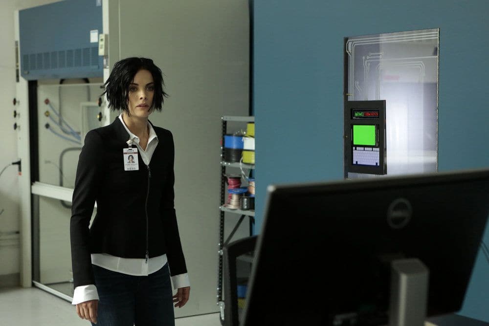 BLINDSPOT-- Her Spys Mind Episode 206 -- Pictured: Jaimie Alexander as Jane Doe -- (Photo by: Giovanni Ruffino/NBC)