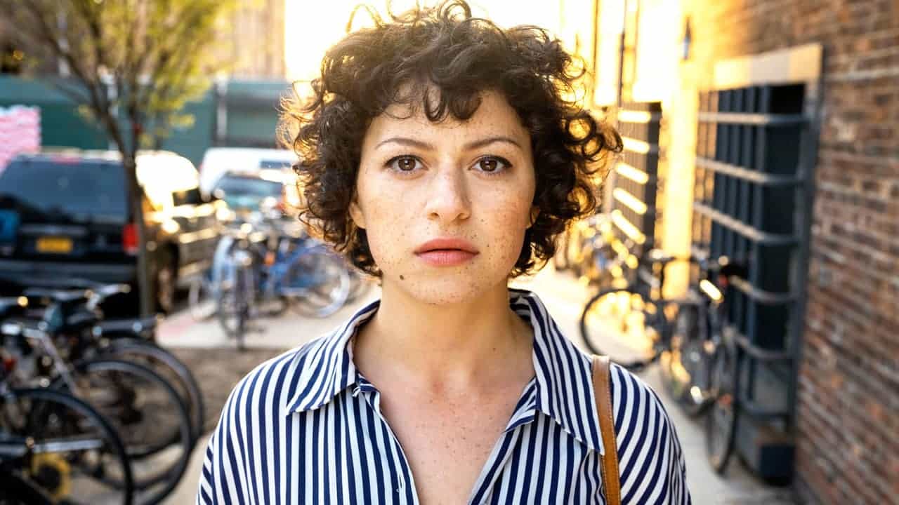 Alia Shawkat stars in "Search Party," premiering Monday on TBS.