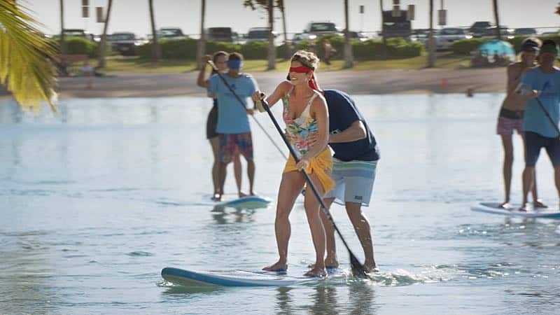 "Ka Luhi" -- Five-0 investigates the 10-year-old cold case of a missing teen when a boy suffering from PTSD undergoes hypnosis and realizes he may have witnessed her murder. Also, Danny's sister, Bridget (guest star Missy Peregrym), visits Oahu for a business conference, and he suspects that she may be getting too close to a co-worker, on HAWAII FIVE-0, Friday, Dec. 9 (9:00-10:00 PM, ET/PT), on the CBS Television Network. Pictured left to right: Missy Peregrym as Bridget and Daniel Bess as Spencer. Photo: Norman Shapiro/CBSé2016 CBS Broadcasting, Inc. All Rights Reserved ("Ka Luhi" is Hawaiian for "The Burden")