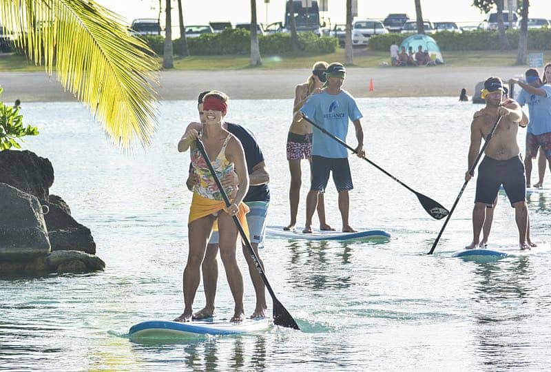 "Ka Luhi" -- Five-0 investigates the 10-year-old cold case of a missing teen when a boy suffering from PTSD undergoes hypnosis and realizes he may have witnessed her murder. Also, Danny's sister, Bridget (guest star Missy Peregrym), visits Oahu for a business conference, and he suspects that she may be getting too close to a co-worker, on HAWAII FIVE-0, Friday, Dec. 9 (9:00-10:00 PM, ET/PT), on the CBS Television Network. Pictured left to right: Missy Peregrym as Bridget and Daniel Bess as Spencer. Photo: Norman Shapiro/CBSé2016 CBS Broadcasting, Inc. All Rights Reserved ("Ka Luhi" is Hawaiian for "The Burden")