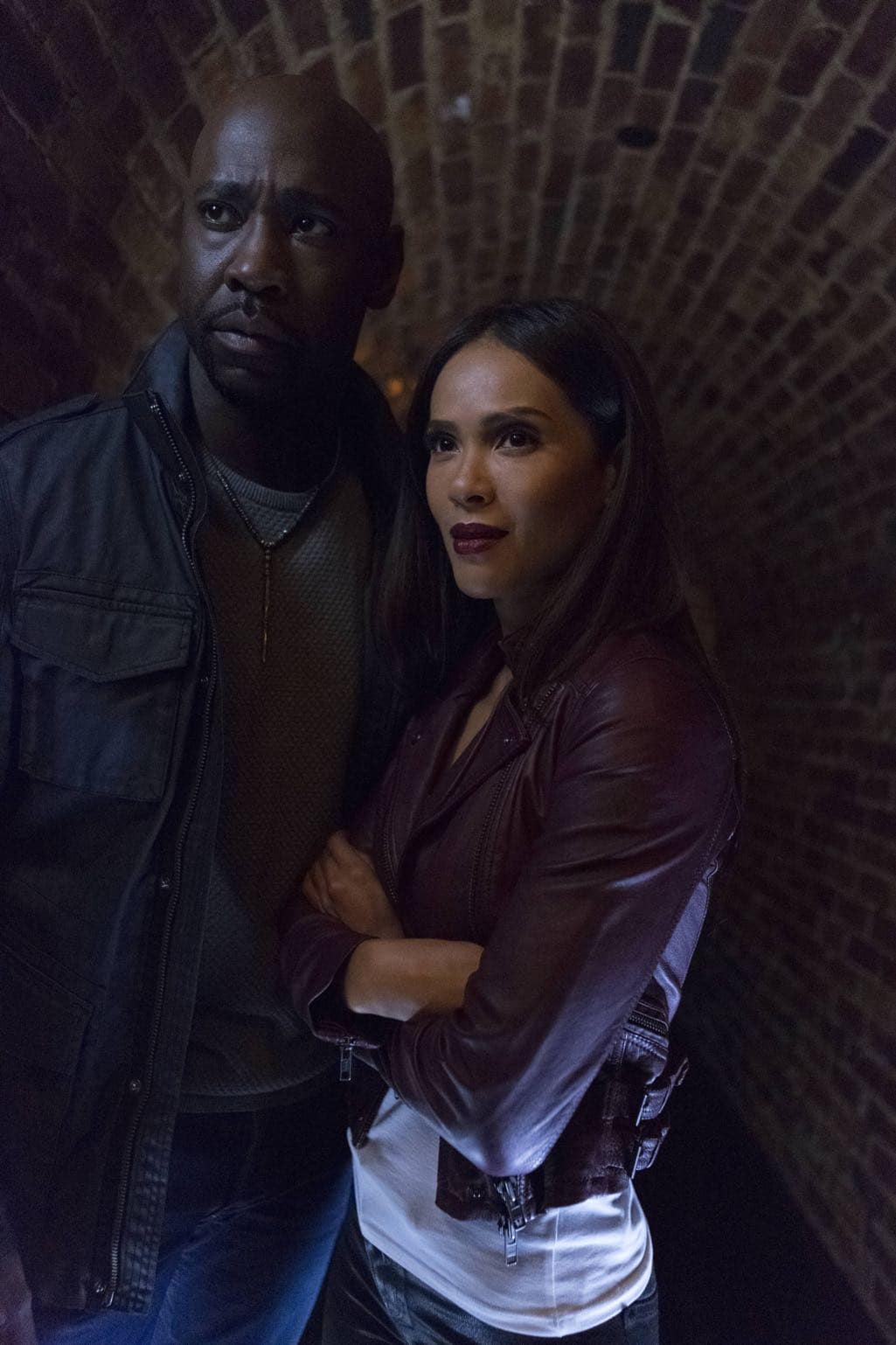 LUCIFER: L-R: DB Woodside and Lesley-Ann Brandt in the “Homewrecker” episode of LUCIFER airing Monday, Nov. 21 (9:01-10:00 PM ET/PT) on FOX. ©2016 Fox Broadcasting Co. Cr: Michael Courtney/FOX. LUCIFER: L-R: DB Woodside and Lesley-Ann Brandt in the “Homewrecker” episode of LUCIFER airing Monday, Nov. 21 (9:01-10:00 PM ET/PT) on FOX. ©2016 Fox Broadcasting Co. Cr: Michael Courtney/FOX.