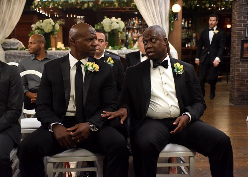 BROOKLYN NINE-NINE: L-R: Terry Crews and Andre Braugher in the ???Monster In The Closet??? episode of BROOKLYN NINE-NINE airing Tuesday, Nov. 15 (8:00-8:31 PM ET/PT) on FOX. ©2016 Fox Broadcasting Co. Cr: FOX BROOKLYN NINE-NINE: L-R: Terry Crews and Andre Braugher in the ???Monster In The Closet??? episode of BROOKLYN NINE-NINE airing Tuesday, Nov. 15 (8:00-8:31 PM ET/PT) on FOX. ©2016 Fox Broadcasting Co. Cr: FOX