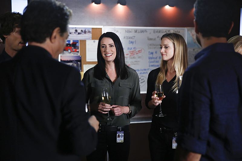Criminal Minds "Elliott's Pond" Pictured: Paget Brewster (Emily Prentiss), A.J. Cook (Jennifer "JJ" Jareau) "Elliott's Pond" -- When three children disappear while riding their bikes on the same path as a similar unsolved disappearance 30 years ago, the BAU team comes in to investigate, on CRIMINAL MINDS, Wednesday, Nov. 16 (9:00-10:00 PM, ET/PT), on the CBS Television Network. Series star Matthew Gray Gubler directed the episode. Pictured: Paget Brewster (Emily Prentiss), A.J. Cook (Jennifer "JJ" Jareau) Photo: Cliff Lipson/CBS é2016 CBS Broadcasting, Inc. All Rights Reserved