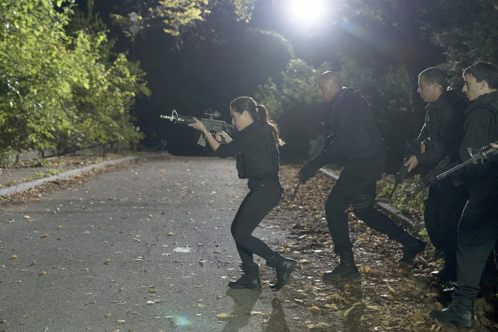 BLINDSPOT -- "Why Let Cooler Pasture Deform" Episode 209 -- Pictured: Audrey Esparza as Tasha Zapata -- (Photo by: Virginia Sherwood/NBC) BLINDSPOT -- "Why Let Cooler Pasture Deform" Episode 209 -- Pictured: Audrey Esparza as Tasha Zapata -- (Photo by: Virginia Sherwood/NBC)
