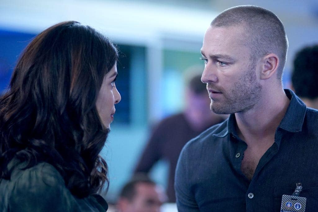 QUANTIZE - "AQUILINE" - At the Farm, the trainees learn their next task is to decide on a drone strike, which triggers Alex's memories of Simon's sacrifice. Meanwhile, Shelby and Leon's relationship reaches the next level, and Nimah advises Alex and Ryan not to trust Harry. In the future, Alex questions if she can trust Lydia, leading to combat between the two, on "Quantico," airing SUNDAY, NOVEMBER 6 (10:00-11:00 p.m. EST), on the ABC Television Network. (ABC/Nicole Rivelli) PRIYANKA CHOPRA, JAKE MCLAUGHLIN