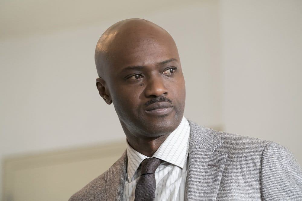 THE BLACKLIST -- "The Forecaster: #163" Episode 410 -- Pictured: Sammi Rotibi as Geoffroy Keino -- (Photo by: Virginia Sherwood/NBC) THE BLACKLIST -- "The Forecaster: #163" Episode 410 -- Pictured: Sammi Rotibi as Geoffroy Keino -- (Photo by: Virginia Sherwood/NBC)