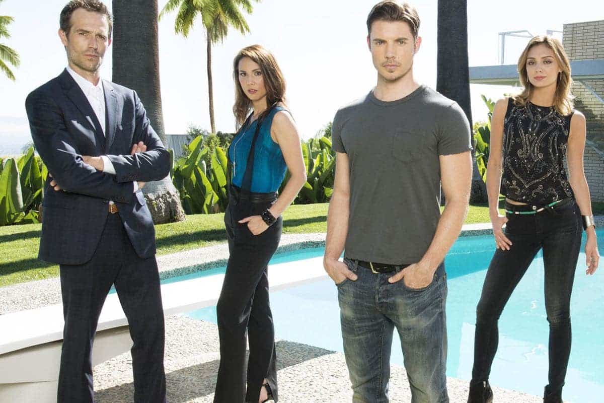 THE ARRANGEMENT -- Season: Pilot -- Pictured: (l-r) Michael Vartan, Lexa Doig, Josh Henderson, Christine Evangelista -- (Photo by: Jeff Lipsky/E! Entertainment)