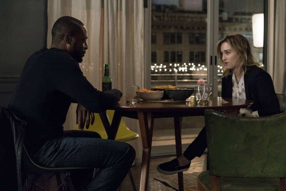 BLINDSPOT -- "Evil Did I Dwell, Lewd Did I Live" Episode 216 -- Pictured: (l-r) Rob Brown as Edgar Reed, Ashley Johnson as Patterson BLINDSPOT -- "Evil Did I Dwell, Lewd Did I Live" Episode 216 -- Pictured: (l-r) Rob Brown as Edgar Reed, Ashley Johnson as Patterson