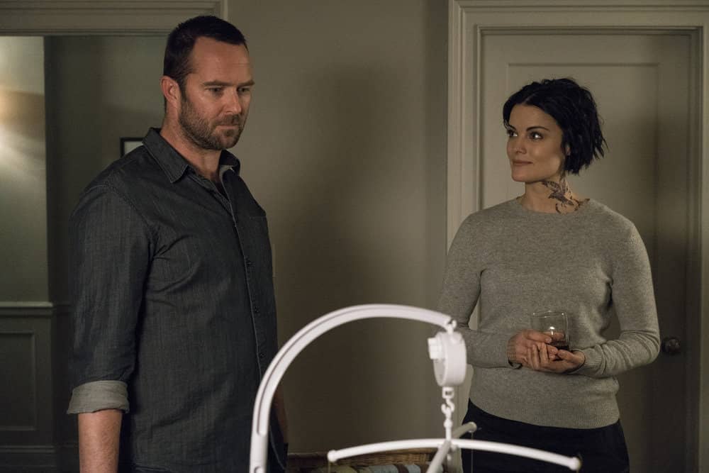 BLINDSPOT -- "Evil Did I Dwell, Lewd Did I Live" Episode 216 -- Pictured: (l-r) Sullivan Stapleton as Kurt Weller, Jaimie Alexander as Jane Doe BLINDSPOT -- "Evil Did I Dwell, Lewd Did I Live" Episode 216 -- Pictured: (l-r) Sullivan Stapleton as Kurt Weller, Jaimie Alexander as Jane Doe