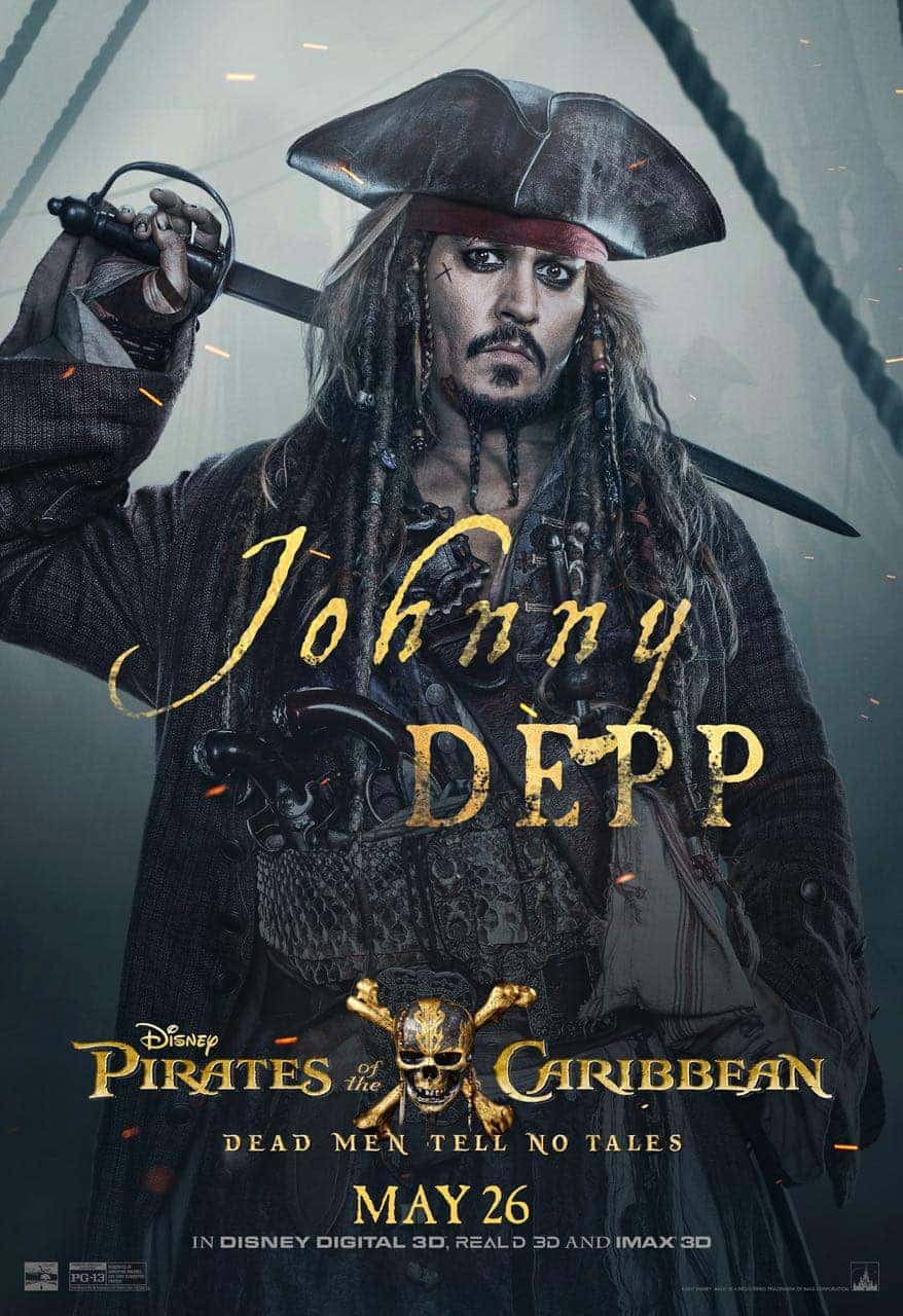 Pirates of the Caribbean: Dead Men Tell No Tales Johnny Depp Poster Pirates of the Caribbean: Dead Men Tell No Tales Johnny Depp Poster